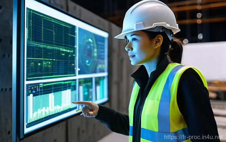 공정관리기술자의 국제 세미나 참여 후기 - **Prompt 1: AI-Powered Construction Site Co-Pilot**
    "A wide-angle, dynamic shot of a futuristic ...